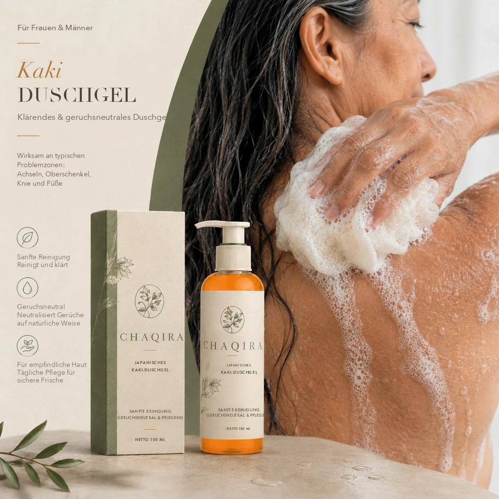 Kaki Duschgel – klärendes und geruchsneutrales Duschgel