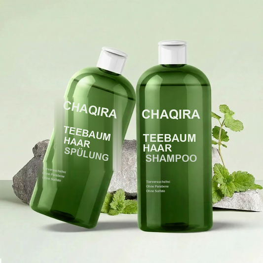 CHAQIRA Teebaum Haarshampoo und Spülung