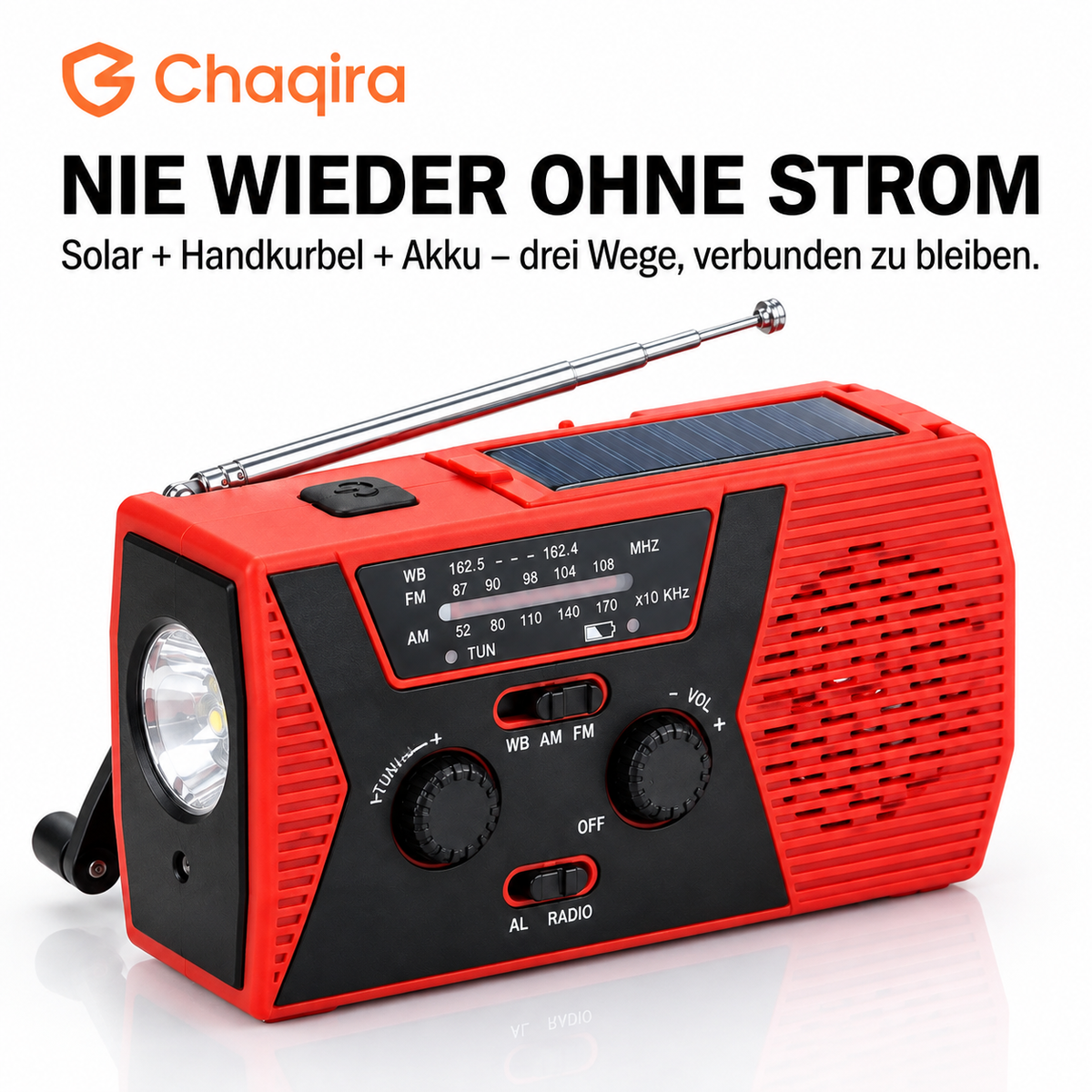 Nie wieder ohne Strom