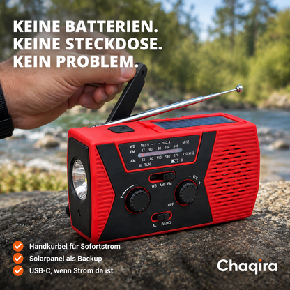 Keine Batterien. Keine Steckdose. Kein Problem.