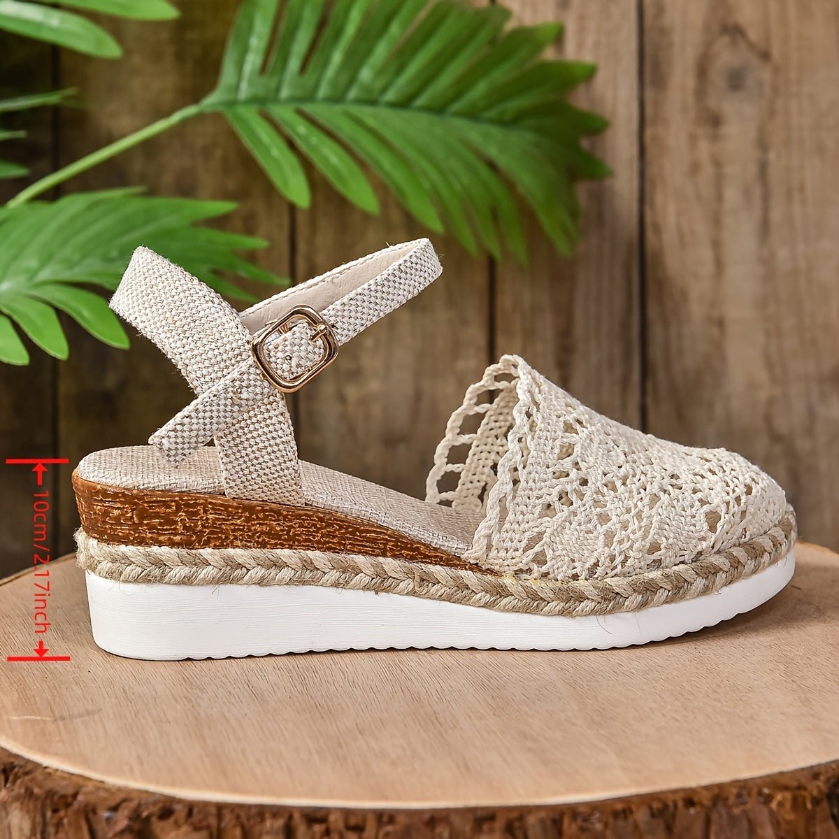 Galatea™ – Crochet Espadrille Comfortable Sandals Ankle Strap